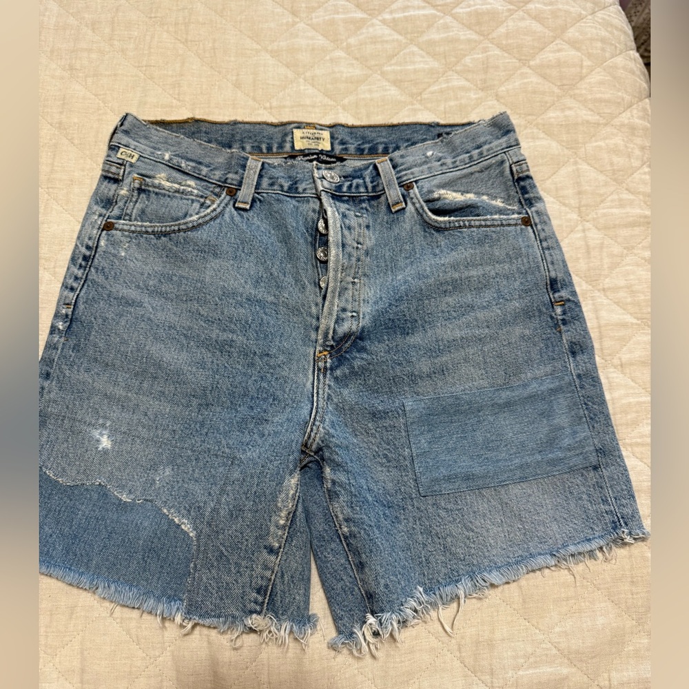 Citizens of humanity Denim Blue Women's Shorts